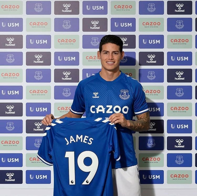 JuliopmDaniel's tweet photo. #JamesRodriguez es nuevo jugador  del #Everton de #CarloAncelotti https://t.co/rnQp9Oclmi