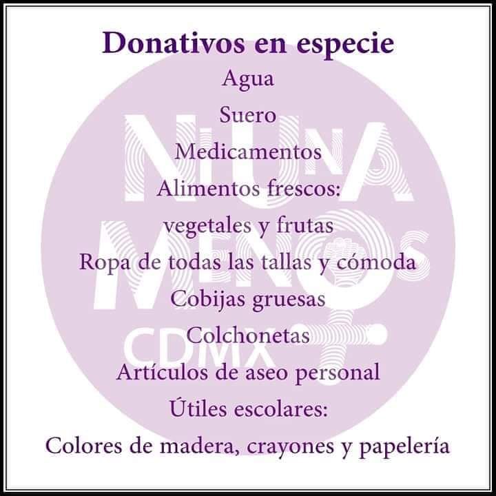 brujasdelmar's tweet photo. Acá lo que las compas que están en la toma de la CNDH están solicitando, para quien pueda echarles una manita por allá. https://t.co/fTgjHBB4mx