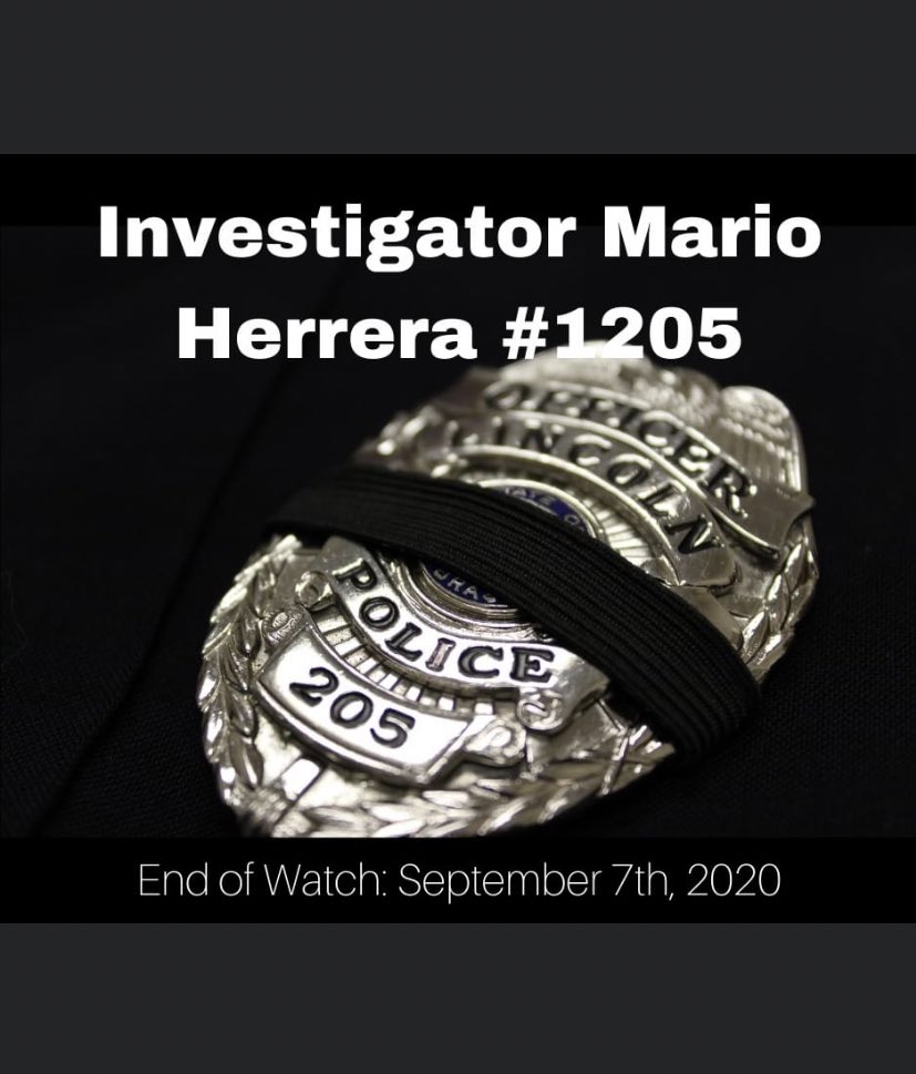 Rest easy brother, we’ll take it from here. Thoughts and prayers to his family and to Lincoln Police.  #1205