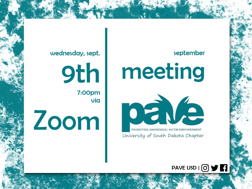 With everything going on this semester, a lot is up in the air.

We have our first general meeting on Wednesday to discuss our plans for the semester and to hear your thoughts.

Bookmark, retweet, or favorite this tweet to save this link.

Join here: usd.zoom.us/j/92223953048