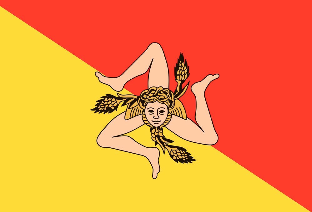 ZeroSuitCamus's tweet photo. No one:

The Sicilian Flag: https://t.co/tk9m5OB6SF