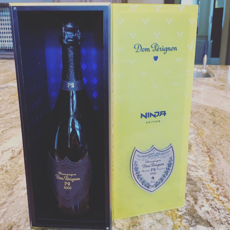 Ninja has her own bottle of personalized Dom Pérignon and an event to celebrate