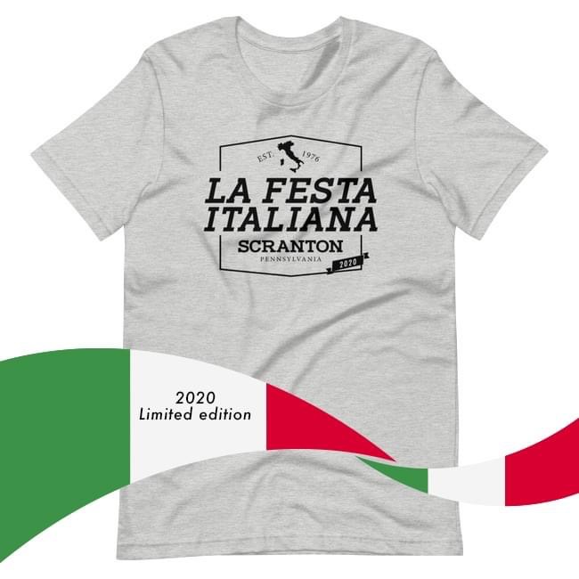 📢 Missing La Festa this year? Show your support as we continue to plan for next year with our limited edition 🎉2020 Commemorative tee! 
📣 ANNOUNCING! La Festa Italiana’s new on-line merchandise website! 🖥lafestascranton.bigcartel.com