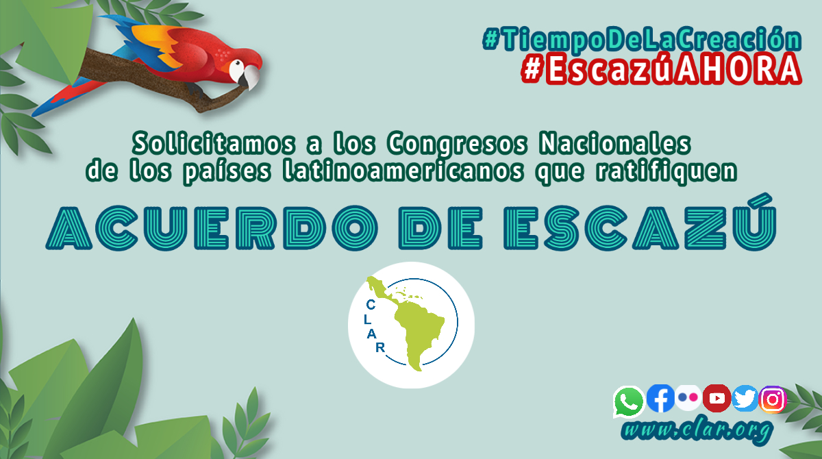 clar_vr's tweet photo. En el marco del #TiempoDeLaCreación, @clar_vr solicita a los Congresos Nacionales de los países latinoamericanos que ratifiquen el #AcuerdoDeEscazú

#JubileoPorLaTierra #LatinonaméricaUnida #YaEsLaHora

🌱👉Carta de Adhesión: https://t.co/PvGgMtretj https://t.co/m2vPQgzSTZ