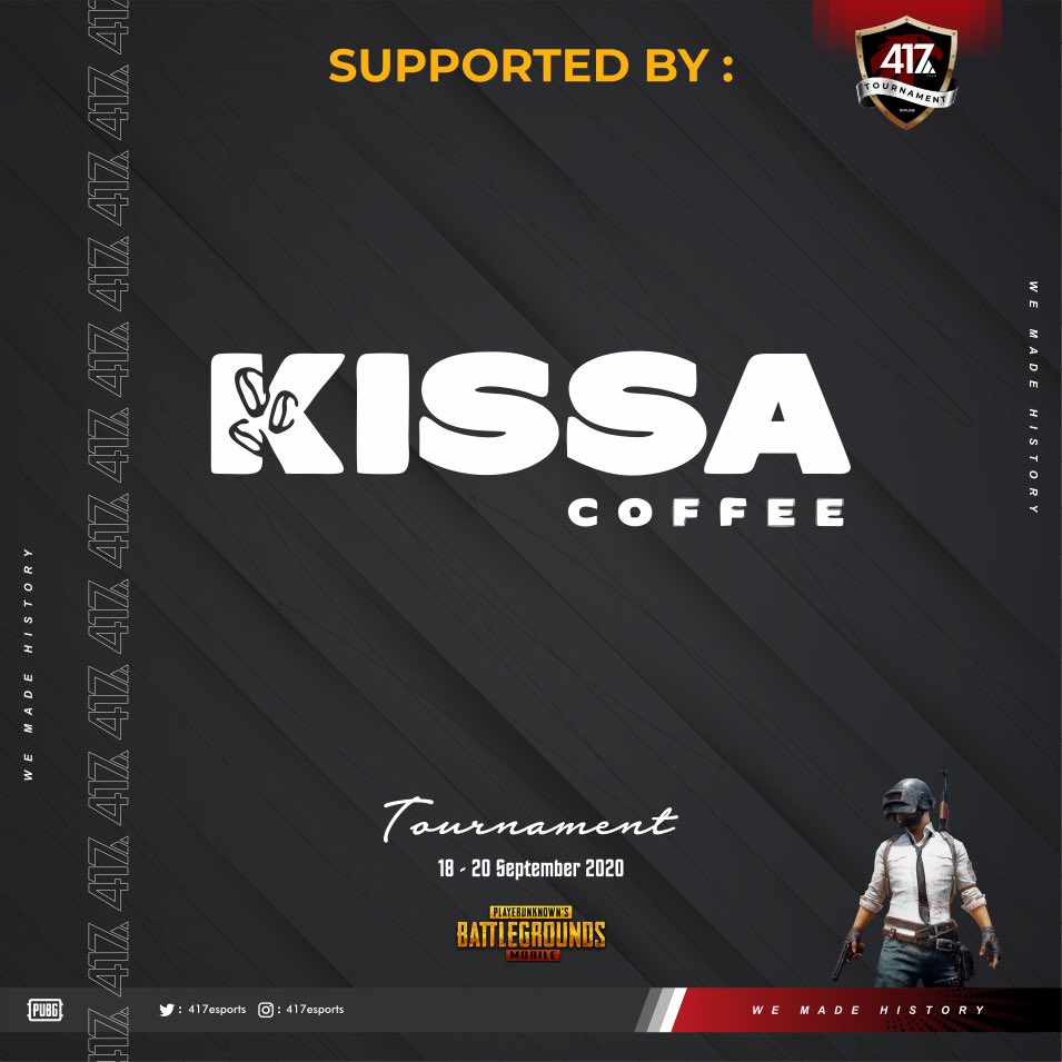 417 TOURNAMENT - PUBG MOBILE (OFFLINE)
PRIZEPOOL : Rp. 5.000.000
- Detail Tournament
 • Battle day : ( Offline )
   18 - 20 September 2020
Untuk Info Lebih Langsung Hubungi
CP :  082340803837 ( Febry )
          08981016784 ( Ariel )

WE MADE HISTORY

#pubgmobile #pubgindonesia