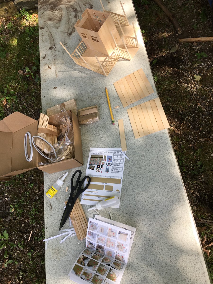 Testing #architectural #models for at home learning. I really like this one @picatoys #stemkit wooden solar diy house, great for reading  directions, only tools needed are scissor & pencil & had green energy component.  #teched #techeducation #edreform #elearning #architecture