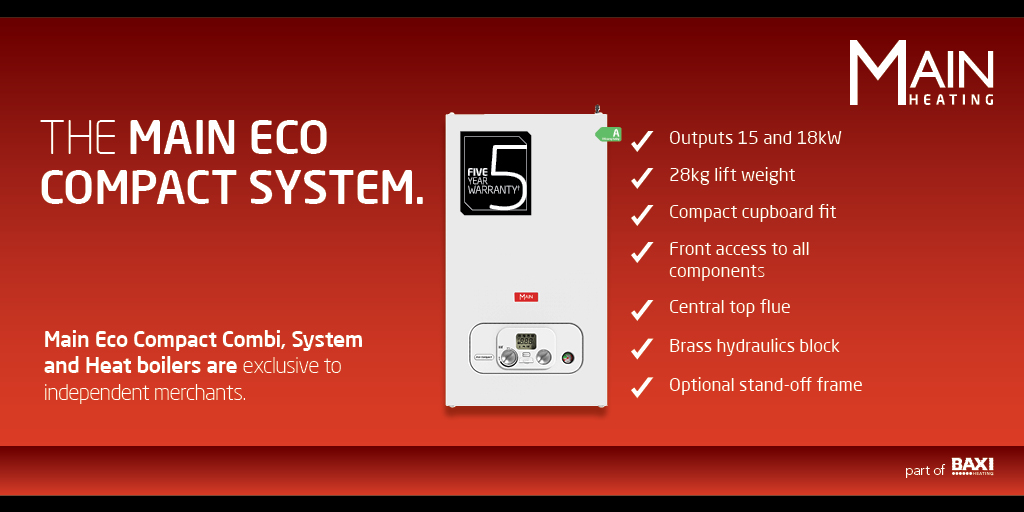 MainHeating's tweet photo. Need a compact, great value system boiler? 
One that is easy to install and service, with front access to all components and central top flue, plus a five year warranty?
Look no further 👉
https://t.co/m5zuBkq5WD https://t.co/DeNMRckOaX