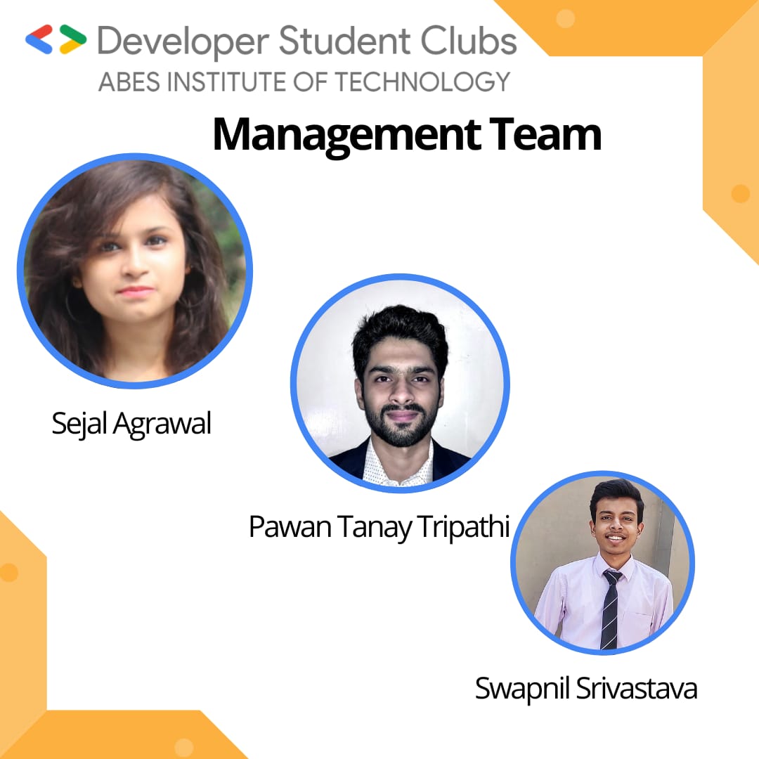 gdscabesit's tweet photo. Congratulations to our newly formed core team under the leadership of @ksatyarth2 for the academic session of 2020-21. (1/3) https://t.co/SJM7XRH37i
