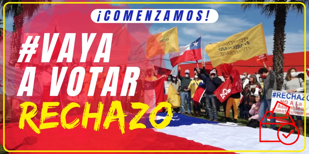 derechatuitera_'s tweet photo. 🚨ATENCIÓN AMIGOS:

¡Comenzó el tuitazo nacional #VayaAVotarRechazo🗣!

Vamos a tuitear con el HT hasta ser N1 en Tendencias de 🇨🇱.

GO GO GO‼️ https://t.co/B7jdXE4RCT