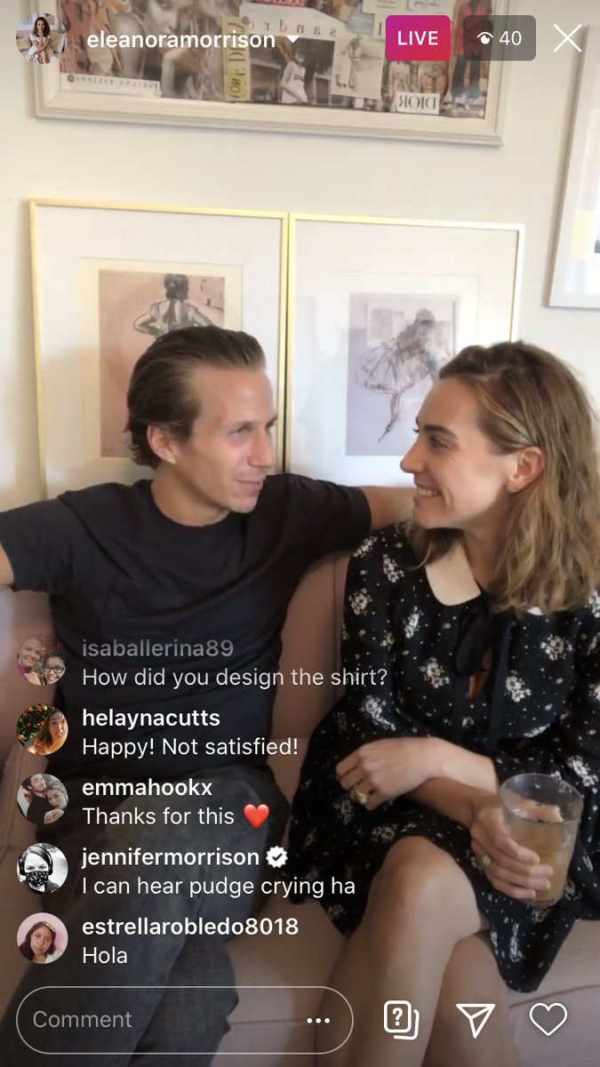 captainswanfan4's tweet photo. Love watching @eleanora_live #pinkcouch with @danieldmorrison about #happynotsatisfied even with on&off WiFi @jenmorrisonlive https://t.co/E1IgXAlafC