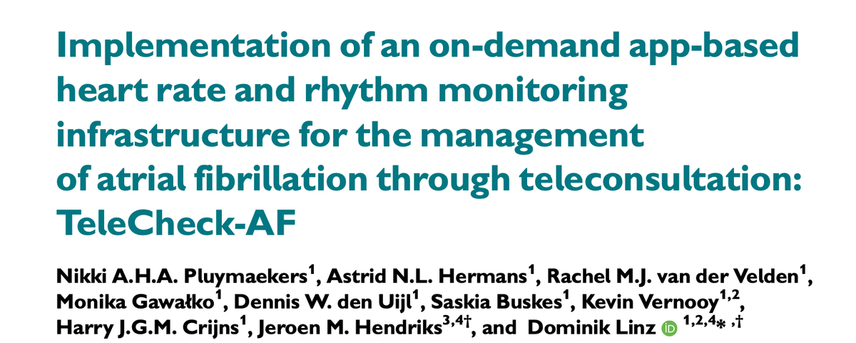  #EPeeps, have you ever wondered how  #TeleCheckAF works... #TeleCheckAF  #SOP, now published in  #EUROPACE:  http://bit.ly/3h4x0mp   #afibawarenessmonth  @N_Pluymaekers  @J_Hendriks1  @LarsGrieten  @GracaCosta77 @escardio  @DGK_org  @NVVC_  @NVVCConnect  @ABollmannMD  @EHRAPresident