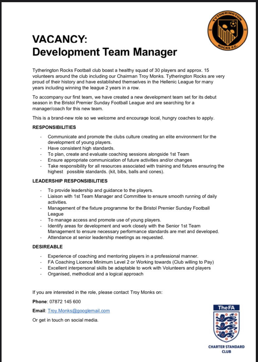🧡🖤VACANCY🖤🧡

Are you interested in being our Development Team Manager?
Get in touch...
