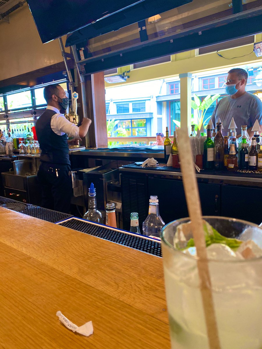 ChrisKey64's tweet photo. Adult beverages with my girl. Ending the holiday weekend with our friend Izzy at Paradiso 37 at Disney Springs, best bartender in the biz! #castcompliment #paradiso37 #disneysprings https://t.co/vgEmbiz3eu