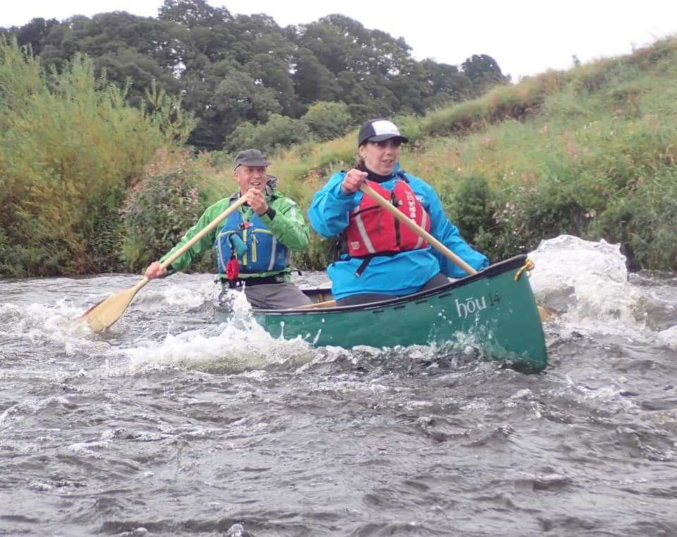 Minikid1's tweet photo. Yesterday’s paddle on the Eden from Armathwaite bridge to the weir at Wetheral. The trip was listed as an easy river paddle but we found it to be a river paddle with adventures including many rapids and a disused collapsed weir to negotiate, but we managed it without capsizing. https://t.co/GqB8h0kF9D