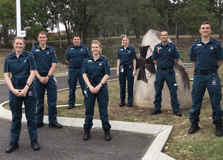 QASBrisbaneNth's tweet photo. Was a pleasure to congratulate Group 64 graduates from ⁦@QldAmbulance ⁦@QASBrisbaneNth⁩ on the completion of their grad program yesterday.  Well done and all the best with the next phase of your careers https://t.co/q25Kl0XVEU