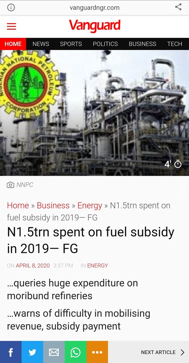 fimiletoks's tweet photo. N1.5trn spent on subsidy in 2019
N1.7trn spent on supplementing tariff shortfall for discos
Cost of Lagos ibadan expressway  - N150bn
Cost of Lagos - Ibadan railway - N580bn
Nigerians in 2019 consumed ten Lagos - Ib expressways, 3 Lagos - Ibadan railway line with train stations. https://t.co/YkhrrjoK4o