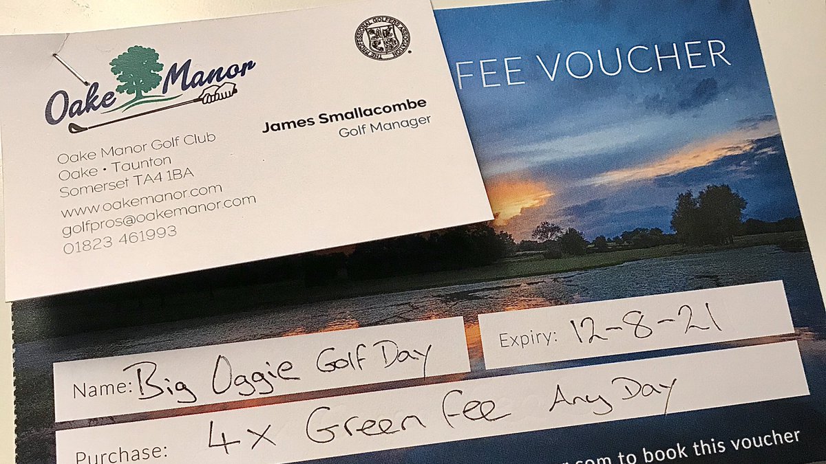 Mike Smith (@smithygolfs) on Twitter photo Another bucket list course to tick off soon ⛳️
Very excited to have picked up a four-ball <a href="/OakeManorGolfCl/">Oake Manor Golf Club</a> at <a href="/BIGOGGIEGOLF/">John Ogden</a> charity golf day via the days raffle.
Can’t wait to play a course that’s been on my bucket list for quite some time ⛳️
📸 <a href="/OakeManorGolfCl/">Oake Manor Golf Club</a> Another bucket list course to tick off soon ⛳️
Very excited to have picked up a four-ball <a href="/OakeManorGolfCl/">Oake Manor Golf Club</a> at <a href="/BIGOGGIEGOLF/">John Ogden</a> charity golf day via the days raffle.
Can’t wait to play a course that’s been on my bucket list for quite some time ⛳️
📸 <a href="/OakeManorGolfCl/">Oake Manor Golf Club</a>