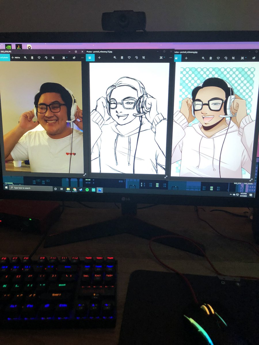 MikeyRexx's tweet photo. Got this portrait commissioned for all my socials and it makes me feel all 🥺 https://t.co/GxbhLFkWqX