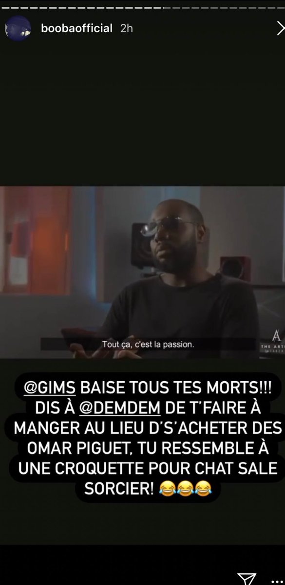 🚨 Booba insulte Maître Gims dans sa story  👀