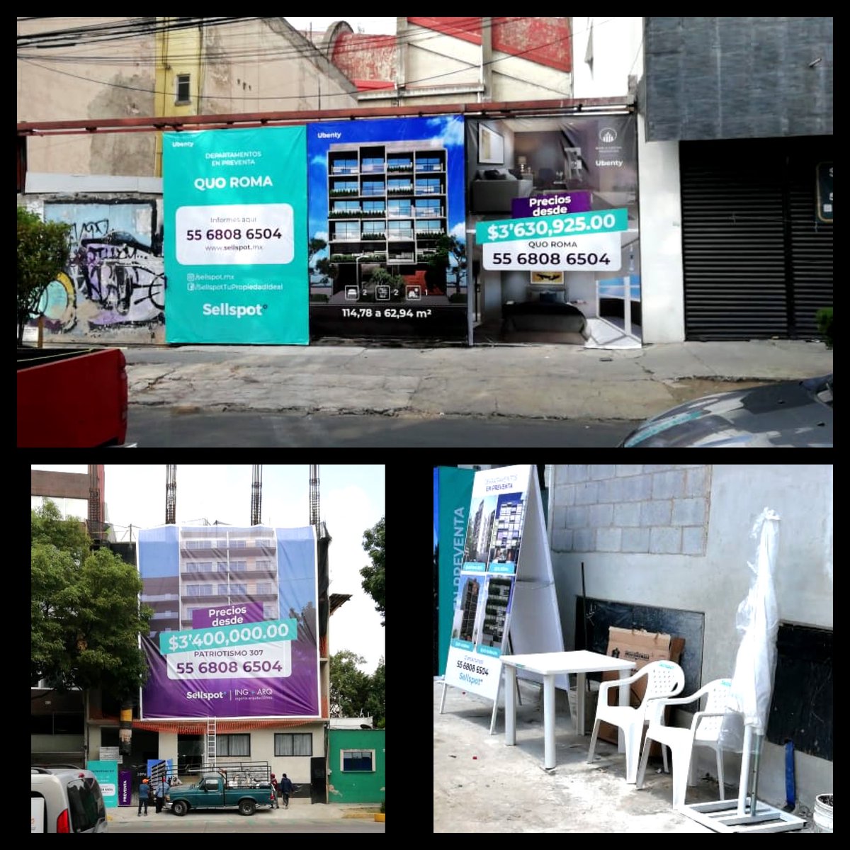 Fixer_Media's tweet photo. #Caballete, #Sombrilla #Mesas #Sillas personalizados para punto de venta. Impresión e Instalación de #Lonas para #Tapial para #Preventa de #Departamentos #Sellspot 👷🏻‍♂️👷🏻‍♀️🏢. Colocación de lona Mesh.

¡Escríbenos y pregunta por nuestros servicios!

#FixerMedia #PublicidadExterior https://t.co/fegWtmtSXL