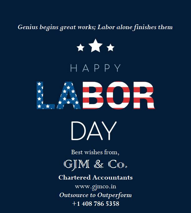 gauravjmehta's tweet photo. Genius begins great works; Labor alone finishes them!
Happy Labor Day to All 🍾🥂
#laborday #laborday2020 #outsourcing #accounting #bookkeeping #payroll #virtualcontroller #virtualcfo #taxation #ustax #usa #CPA #cpafirm #outsourcingservices https://t.co/ynUSgQAzUR