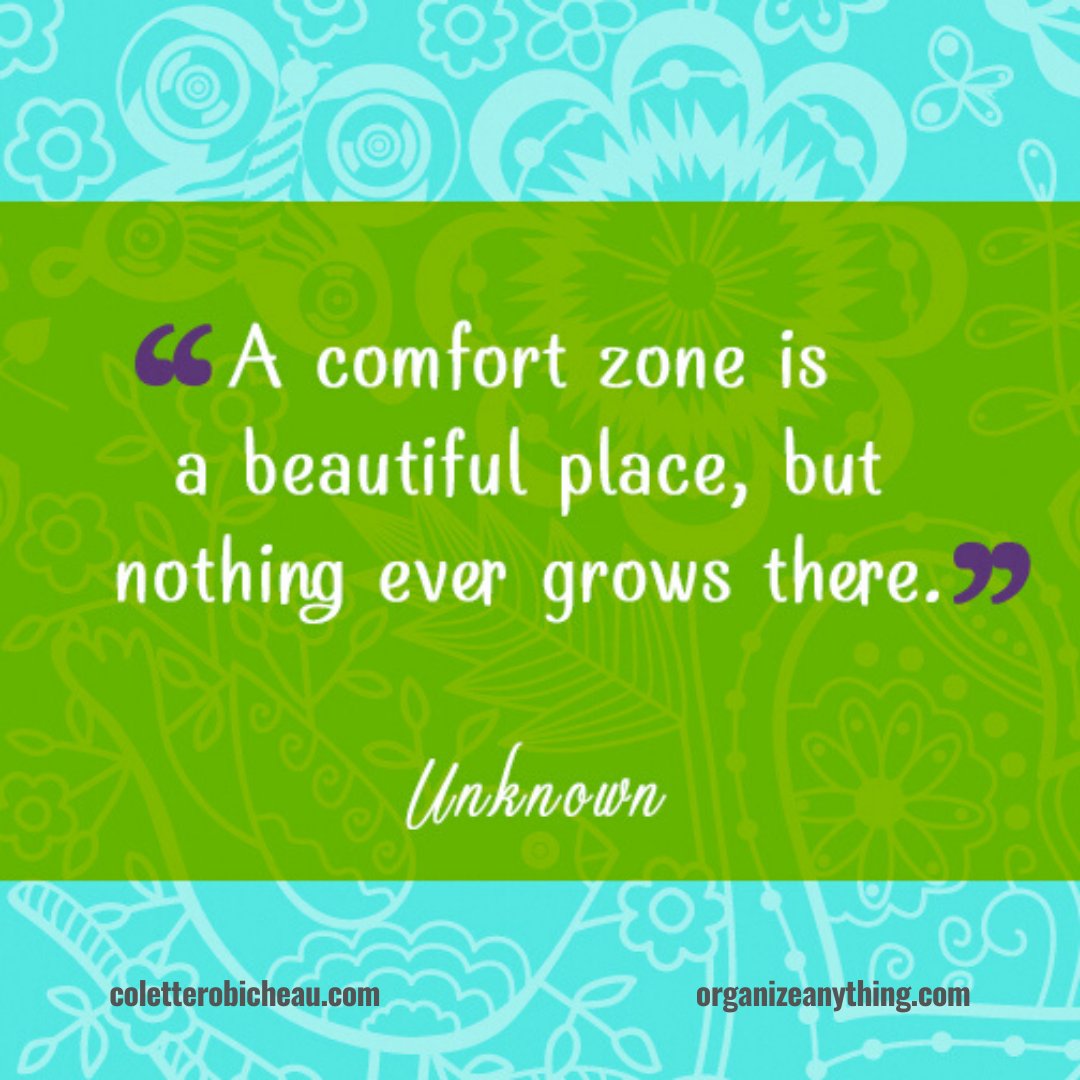colettecoaches's tweet photo. "A comfort zone is a beautiful place, but nothing ever grows there." Unknown 

#ComforableInMyOwnSkin #CareerCoaching #Attitude #Purpose #Accountability #Career #ProductivityCoach #BusinessCoach #MakeItHappen #Change #BeYourBest 
#Performance https://t.co/cScbz22oQr