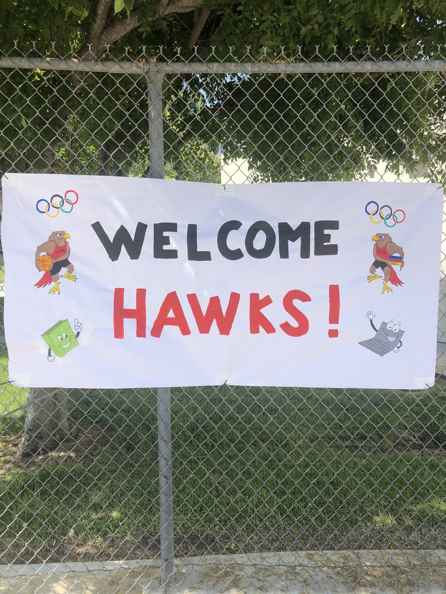 KyleCRuggles's tweet photo. Happy New Year! 2020-21 theme: Going for the Gold. Welcome Back Hawks! @AlamosaPark https://t.co/4VnmjUhWwC