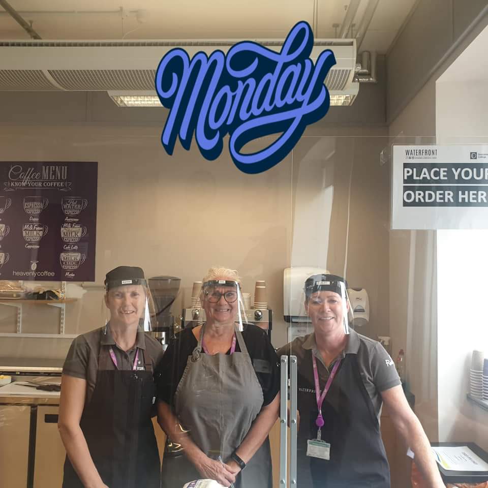 Welcome back! We have missed all our students, staff &amp; customers. The coffee shop is open everyday for takeaways. We all love our tea, coffee and cakes 🎂. Also serving sandwiches and salads. See you soon <a href="/DonnyCollege/">DonnyCollege</a>