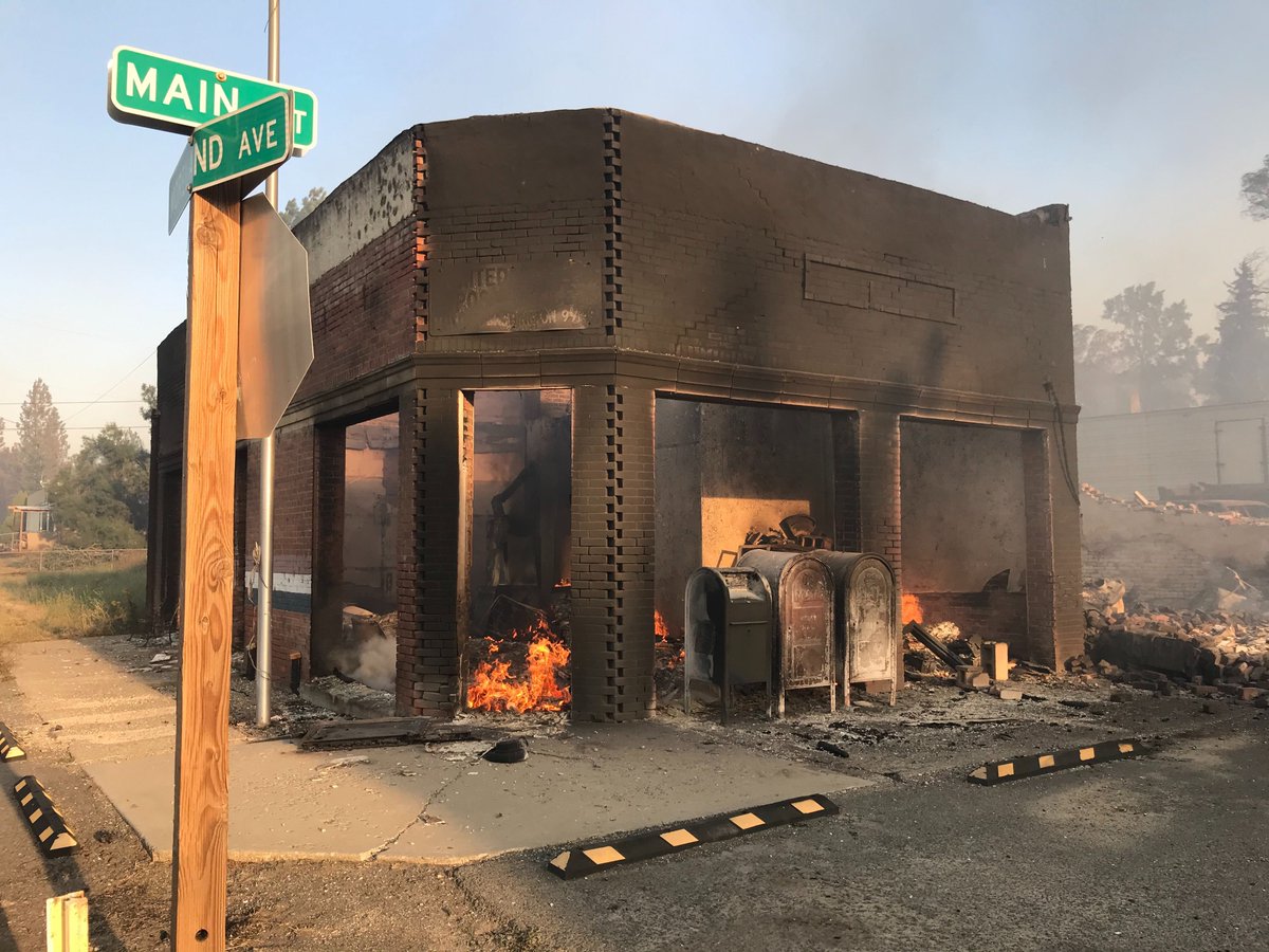 This is the post office in Malden, Washington right now. As much as 80