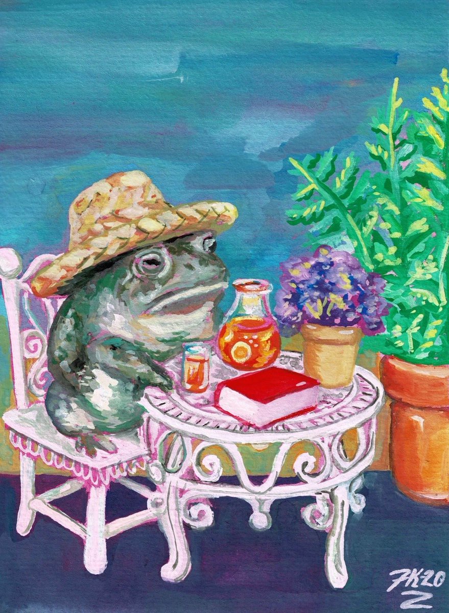 rnadness_'s tweet photo. First attempt at #gouache, of course I had to make a little #TobyToad fan art! (@yaboi_toby_toad on ig) ๐ธ๐๐ https://t.co/SKYLg9pjRM