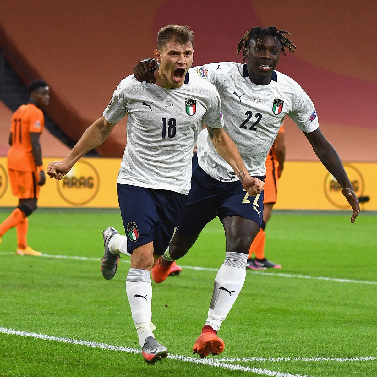 felipetijero's tweet photo. MODELO DE JUEGO - Gran victoria de la Italia de Roberto Mancini (1-0) frente a Holanda, con gol de Nicolò Barella. Excelente partido de Chiellini, Spinazzola e Immobile en el Johan Cruyff Arena de Amsterdam. Selección @azzurri es líder del Grupo A en la @EURO2020. #NationsLeague https://t.co/meMwkaFm6F