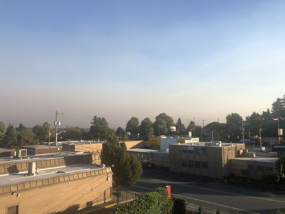 ValleyFire's tweet photo. Smokey haze and odor of burning wood is from the fires in Eastern Washington. Please
Call 911 if you see fire or smoke that is not related. https://t.co/E2SAEI8L1i