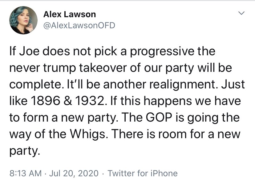 This person said she wanted to start a new party to challenge democrats. Is that what she intends to do with the money donated to her PAC?