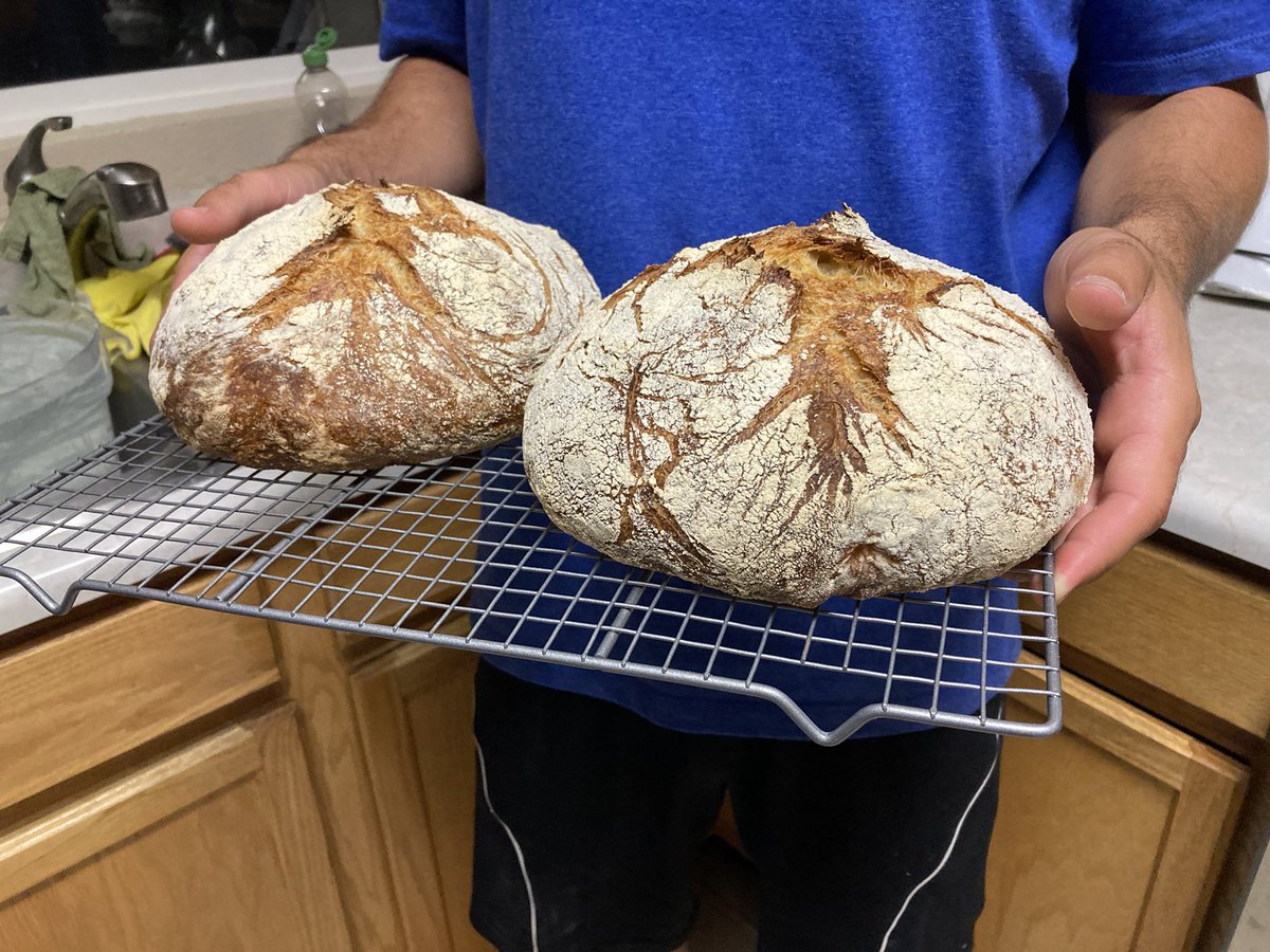 CaitiBlase's tweet photo. Fresh bread tonight in the Schut household! Courtesy of the hubby ❤️ #breadman #freshbread #itssobeautiful https://t.co/u96sSGPSjn