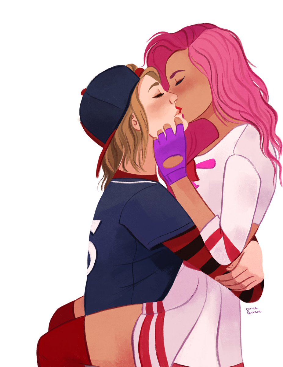 Kichiro Guerra and Allison Abbot 💋#blaseball  

I saw the version I drew of Kissin Kichiro paired with Allison and I had to draw them. ✨✨

Allison Abbot design by <a href="/MLeeLunsford/">Moz Lunsford 🖤</a> 

<a href="/KissinKichiro/">Kichiro Guerra 💋</a> <a href="/BatAbbott/">Allison Abbott</a>