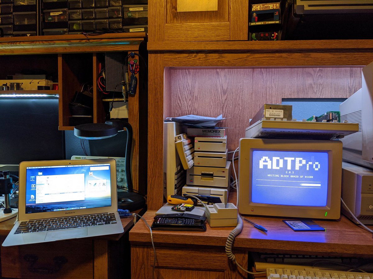 stringray's tweet image. We take care of our elders when we grow up! #appleiigs #microdrive #adtpro #serial