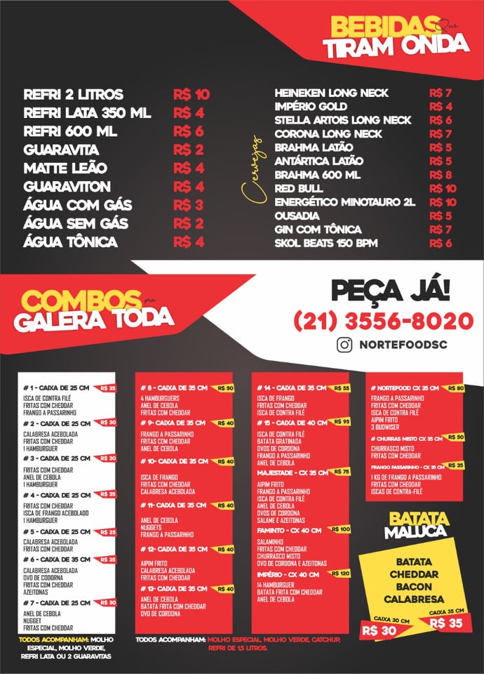 nortefoodsc's tweet photo. Venha conferir nosso cardápio
Nosso Insagram @Nortefoodofc https://t.co/XLb2AkKMH8