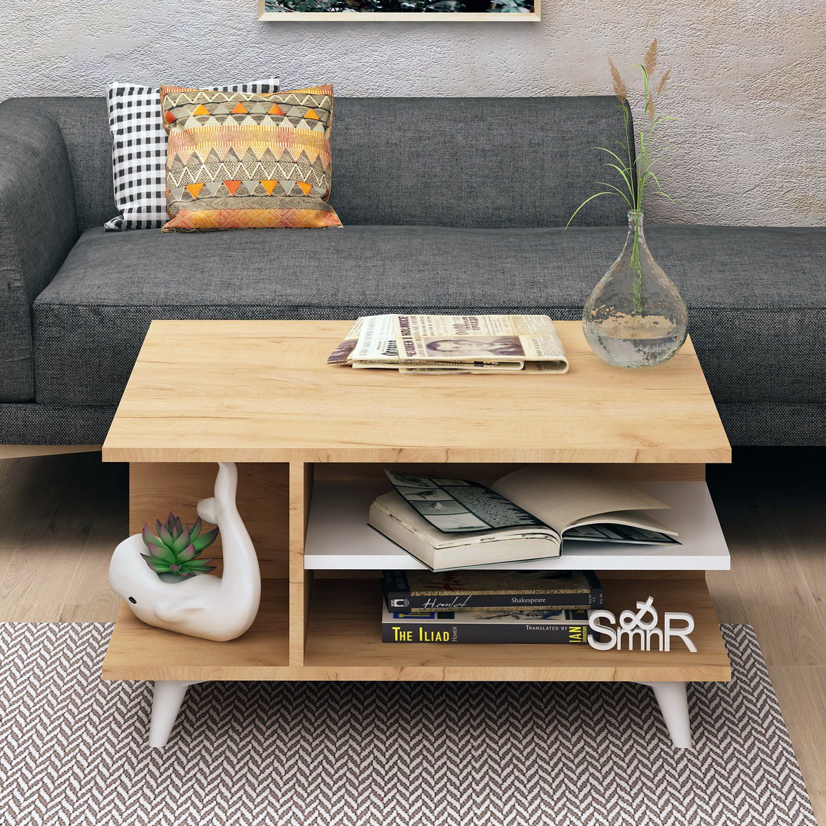 DoseModern's tweet image. We always showcase modern furniture, and today’s highlight is no different. Check out our SKULL Coffee Table in Oak and White which you can order on our website for only $280.32. #doseofmodern LINK: bit.ly/3759ilA
