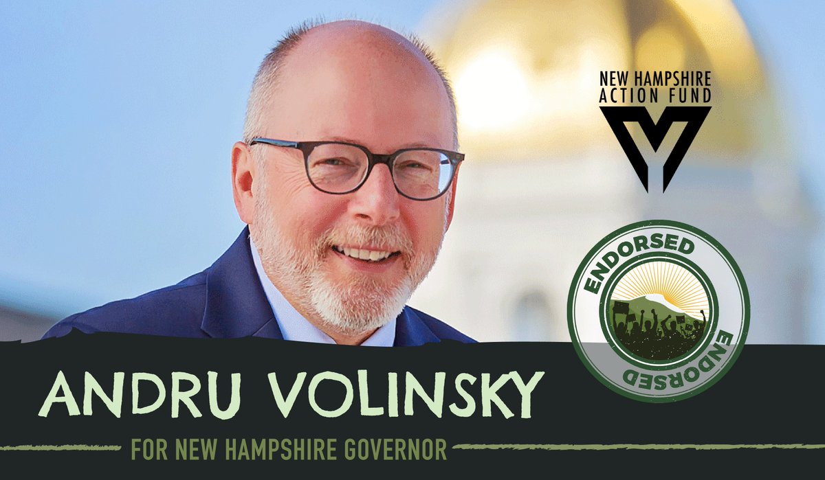 RightsNH's tweet photo. We see only one option for NH Governor: Andru Volinsky.
"I’m running for governor to restore political courage to the corner office & lead on the bold solutions we need to come out of the COVID-19 and racial crises into a better future for all in NH."
Amen. #VoteVolinsky https://t.co/gRBQTHm8ig