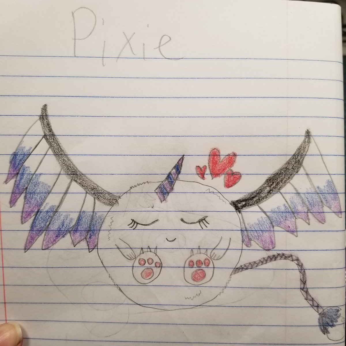 Bentley_H_Minis's tweet photo. My daughter has been using this quarantine time to work on her art and wanted me to send this to @NerdECrafter for her #claythis series😉😉😉 She strives to draw all things cute! https://t.co/0HNh3pDeOB
