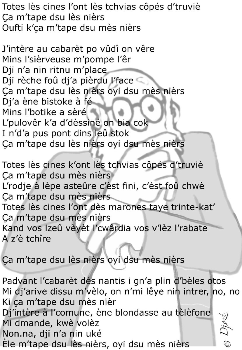 Rabulets1's tweet photo. #walon #wallon #poésie #celles #cheveux #couper #travers #nerfs #vider #sortir #cadeau #fermer #rouge #lèvres #pantalon #cordelette #vouloir #appeler #été #soleil #automne #pluie https://t.co/vnzOLstiph