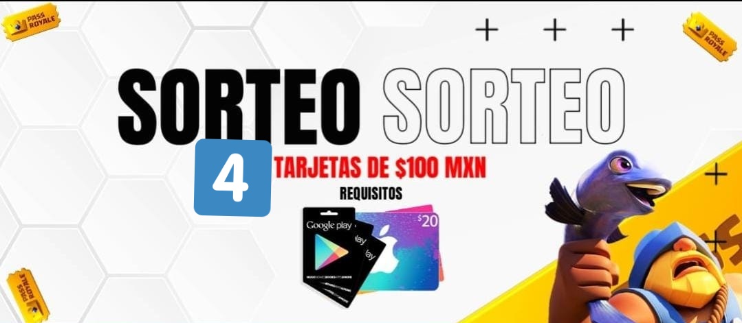 Nuevo Sorteo 🤩🤩
4 Tarjetas de $100
Seguir a
- <a href="/RSAKING1/">♠️☣️RSA QUEEN☣️♠️</a> 
RT 🔁 y Fav ❤️
Termina en 4 días
SUERTE ❗🔥