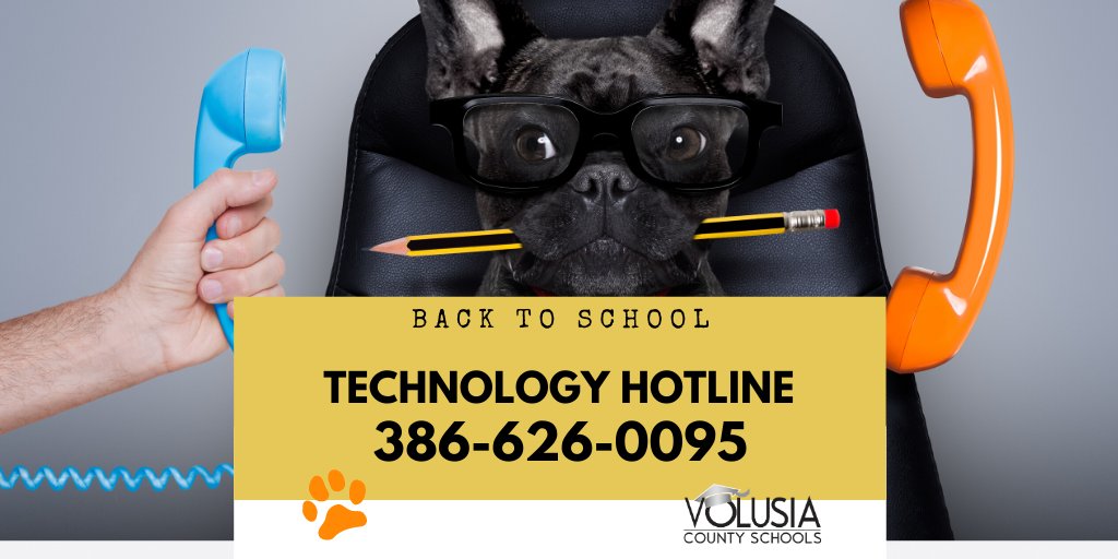 volusiaschools's tweet photo. The live technology support hotline is now open 7:30am-4:30pm weekdays. https://t.co/QHx0lWJlPW