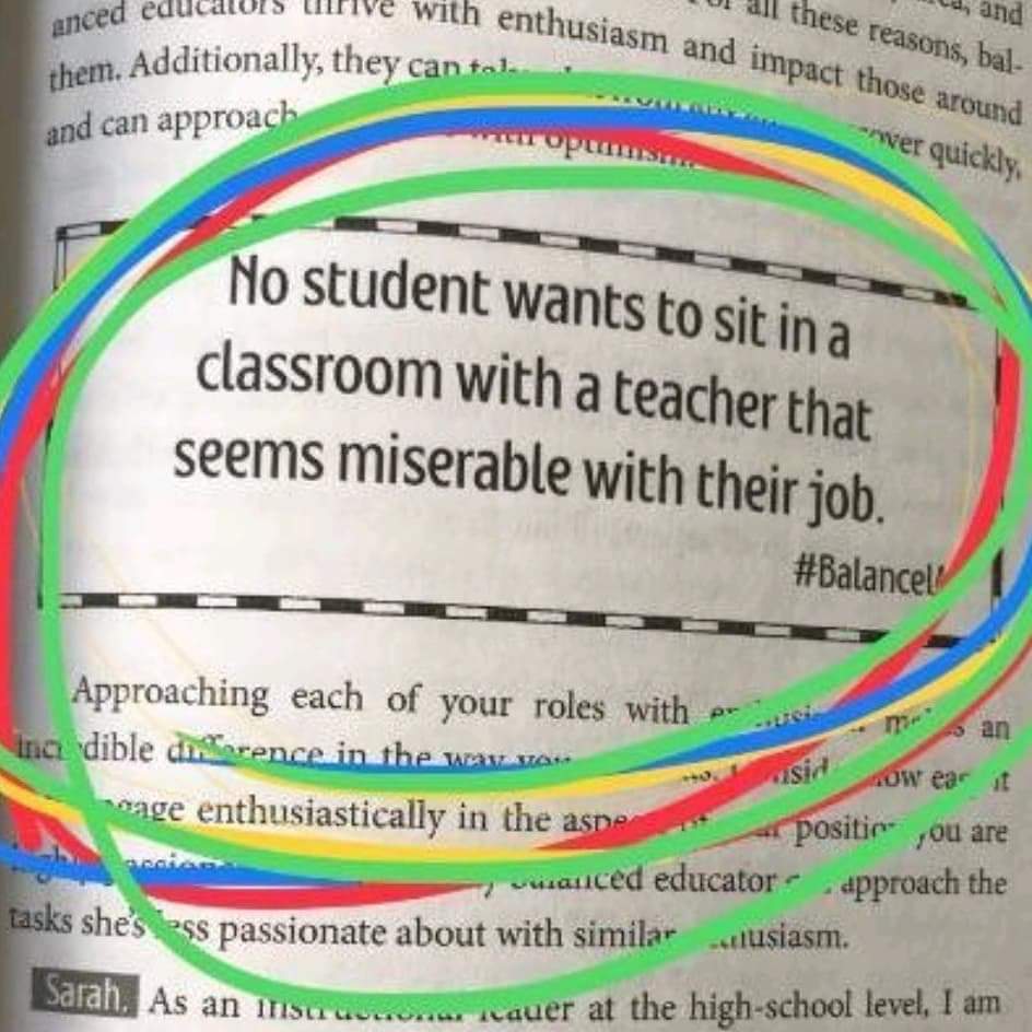 teachergoals's tweet image. Times are tough. Students will be looking to you for support.