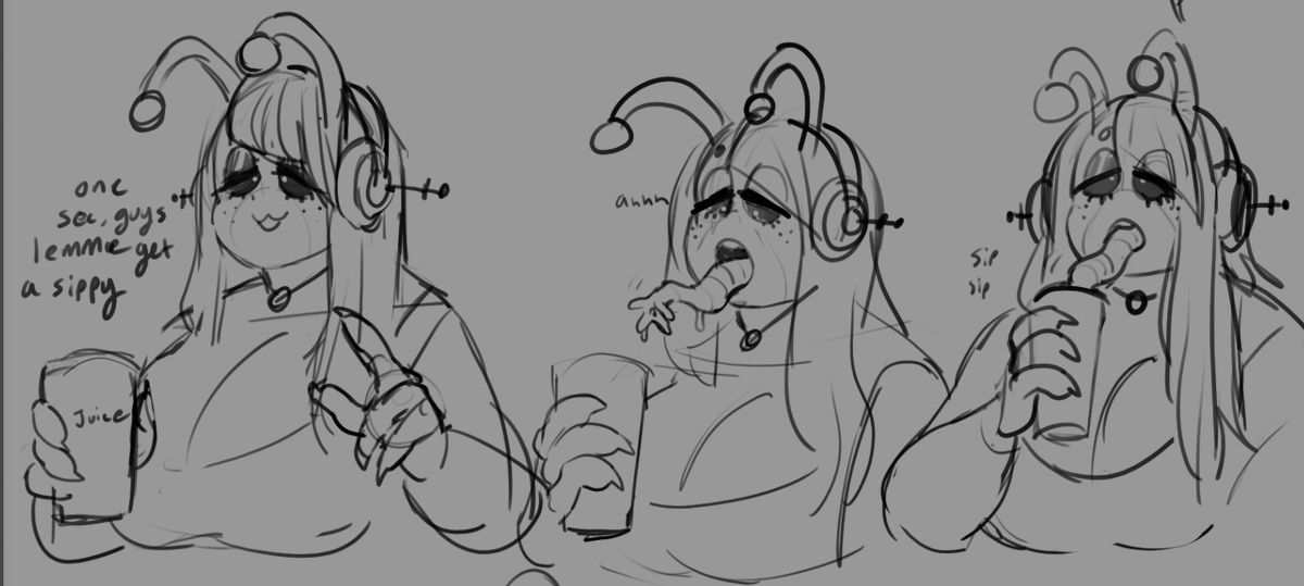 Her name is Nemui Organza. Here's som more doodles of her. https://t.co/Mjn6ht5xYx 
