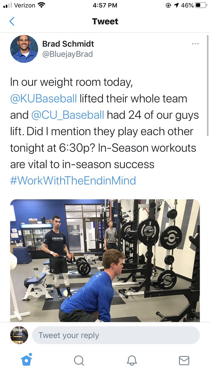 AGWeights's tweet photo. It’s that time of year. 

Athlete: “Coach, I can’t lift, I have a game today.”
Coach: 🤔 https://t.co/HZtyK3tTrk