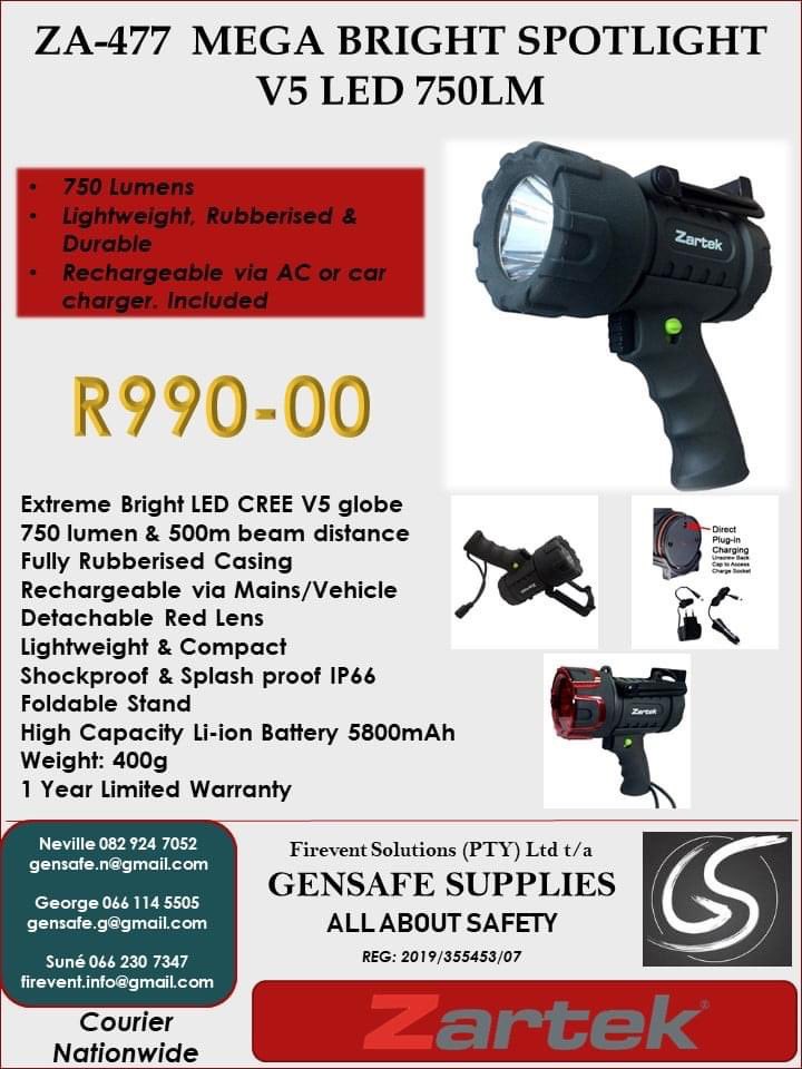 firevent's tweet image. #Zartek Products #flashlights #spotlights #twowayradios / #PPE available from Gensafe Supplies. Courier nationwide