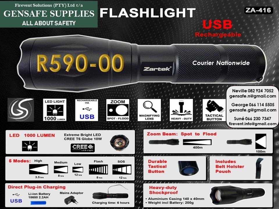 firevent's tweet image. #Zartek Products #flashlights #spotlights #twowayradios / #PPE available from Gensafe Supplies. Courier nationwide