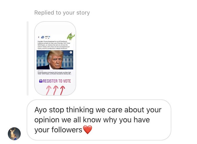 Me: Register to vote ✨  Sensitive men on the internet: https://t.co/14xU51aKjT<a href="/tag/cameo"class="tags"><span>#cameo</span></a>