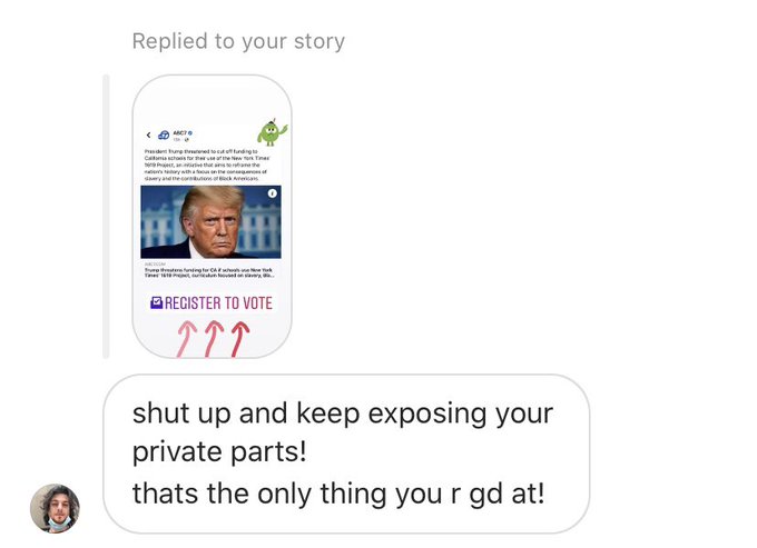 Me: Register to vote ✨  Sensitive men on the internet: https://t.co/14xU51aKjT<a href="/tag/cameo"class="tags"><span>#cameo</span></a>